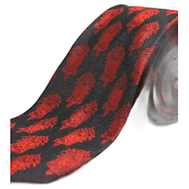 Pierre Cardin-Corbata Negra con Escudo Rojo-Black