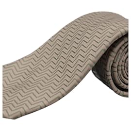 Hermès-Corbata Rosa con Diseño a Rayas-Pink