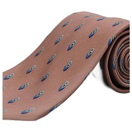 Lanvin Corbata Rosa con Girasoles Rosa
