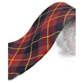 Façonnable Corbata Tela Escocesa Red