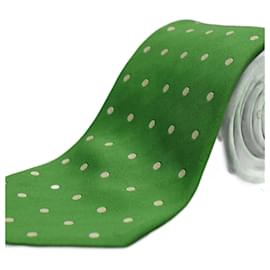Ralph Lauren-Corbata Verde com Puntos Blancos-Verde