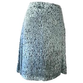 Saia Bimba & Lola de seda e viscose azul turquesa Azul