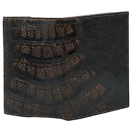 Autre Marque-Cartera de Piel Marrón-Brown