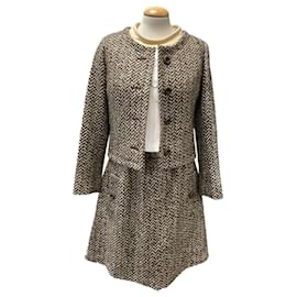 Autre Marque-Conjunto de vestido y chaqueta-Beige