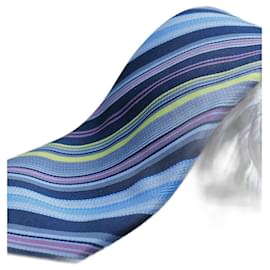 Hermès-Corbata a Rayas-Azul