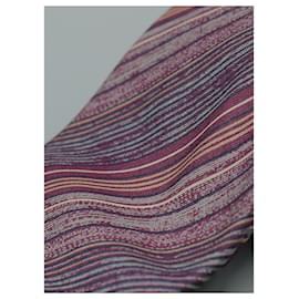 Autre Marque-Corbata a Rayas de Colores-Multicolor