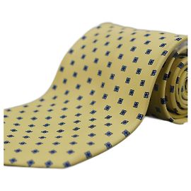 Autre Marque Corbata Amarrilla con Puntos Giallo