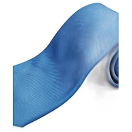 Autre Marque-Corbata Azul à Rayas-Bleu