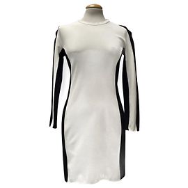 3.1 Phillip Lim Vestido Blanco y Negro Blanco