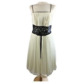 Autre Marque Vestido de Fiesta Blanco Blanco