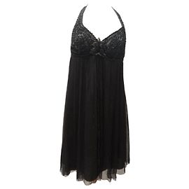 Autre Marque Schwarzes Seidenkleid Schwarz