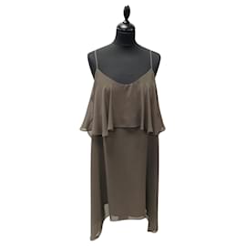 Bcbg Max Azria Robe de Tirantes Marron Marron