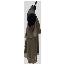 Bcbg Max Azria-Vestido de Tirantes Marron-Marrom