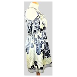 Autre Marque-Vestido Gris con Flores-Gris