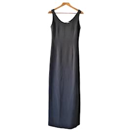 Cerruti 1881-Vestido Largo Gris-Cinza