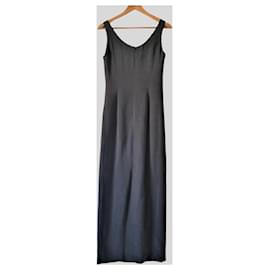 Cerruti 1881-Vestido Largo Gris-Cinza