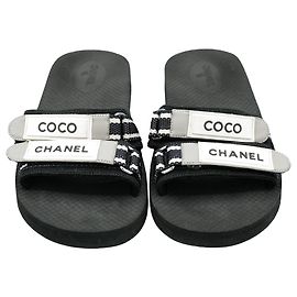 Chanclas Chanel Negras Black