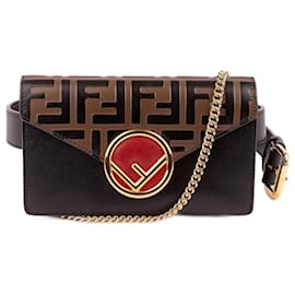 Fendi-FF Logo Belt Bag-Black