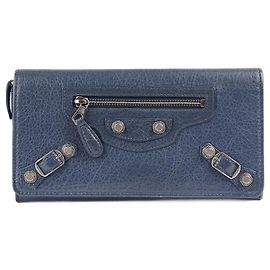 Balenciaga City Wallet Light Blue Other