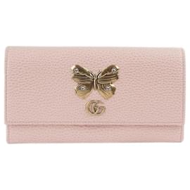 Gucci-Portafoglio Continental GG Farfalla-Rosa