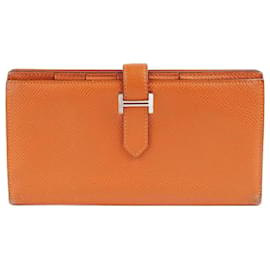 Hermès-Bearn Wallet-Orange