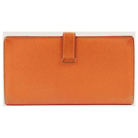 Hermès-Bearn Wallet-Orange