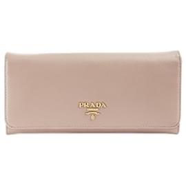 Prada-Large Saffiano Wallet-Pink