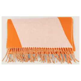 Hermès-Schal aus Schal oder Gesichtsschalldämpfer-Orange