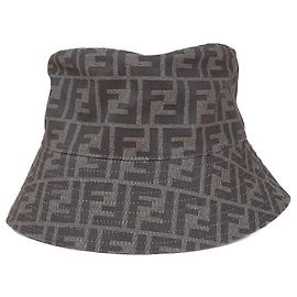 Fendi Reversible FF Bucket Hat Brown