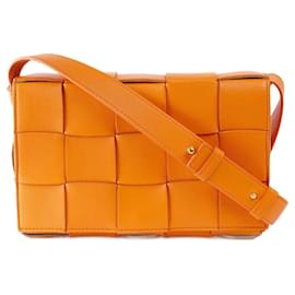 Bottega Veneta-Cassette Crossbody Bag-Orange