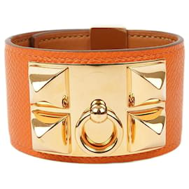 Hermès-Bracciale Collier de chien-Arancione