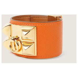 Hermès-Bracelet collier de chien-Orange