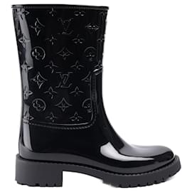 Louis Vuitton-Drops Flat Half Boots 37-Black