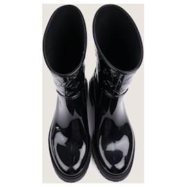 Louis Vuitton-Drops Flat Half Boots 37-Black