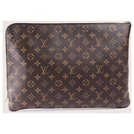 Louis Vuitton-Portadocumenti Etui Voyage GM-Marrone