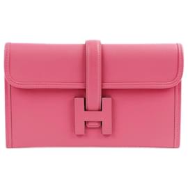 Hermès-Bolso de mano Evercolor Mini Jige-Rosa