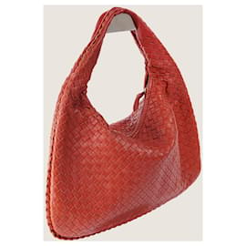 Bottega Veneta-Intrecciato Hobo Bag-Orange