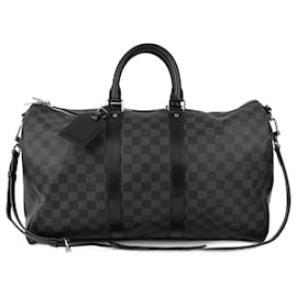 Louis Vuitton-Keepall Bandouliere 45 handbag-Black
