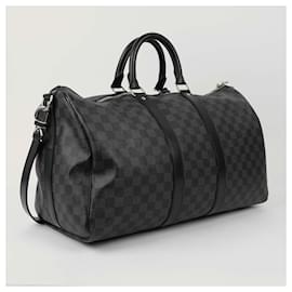 Louis Vuitton-Keepall Bandouliere 45 Sac à main-Noir