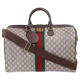 Gucci Große Ophidia Reisetasche Braun