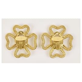 Chanel-Grandi orecchini a clip CC vintage-D'oro