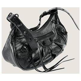 Balenciaga-Le Cagole Small Shoulder Bag-Black