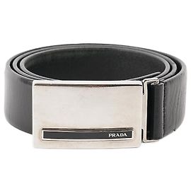 Prada Logo Gürtel 80 Schwarz