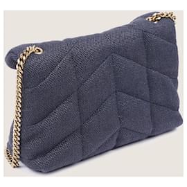 Saint Laurent-Borsa a tracolla imbottita LouLou Toy-Blu