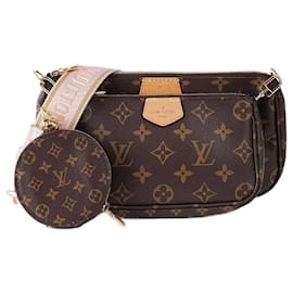 Louis Vuitton-Borsa a tracolla Multi Pochette Accessori-Marrone