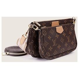 Louis Vuitton-Umhängetasche mit mehreren Pochette-Accessoires-Braun