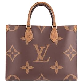 Louis Vuitton-Bolso tote OnTheGo MM-Castaño