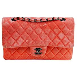 Chanel-Classic Medium lined Flap Bag-Orange
