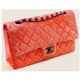 Chanel-Classic Medium lined Flap Bag-Orange