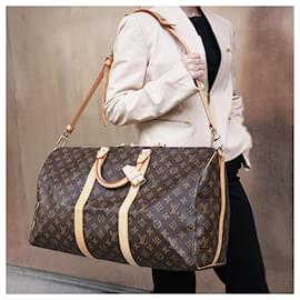 Louis Vuitton-keepall 50 Bandouliere Duffle Bag-Brown